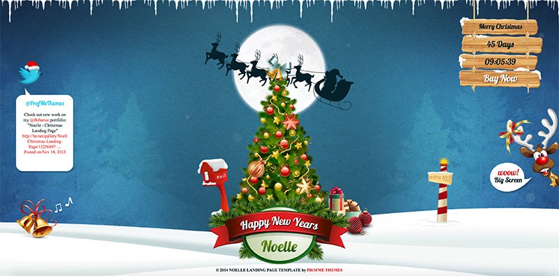 Landing Page Natale