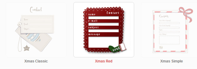 contact form 7 christmas