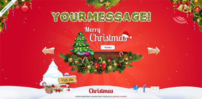 Landing Page Natale