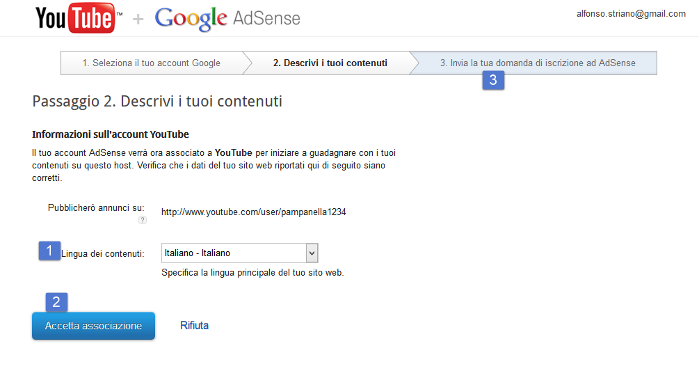 YouTube + Google AdSense