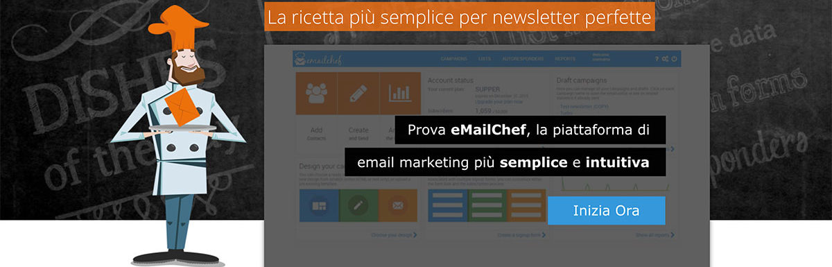 L’alternativa a Mailchimp si chiama eMailChef