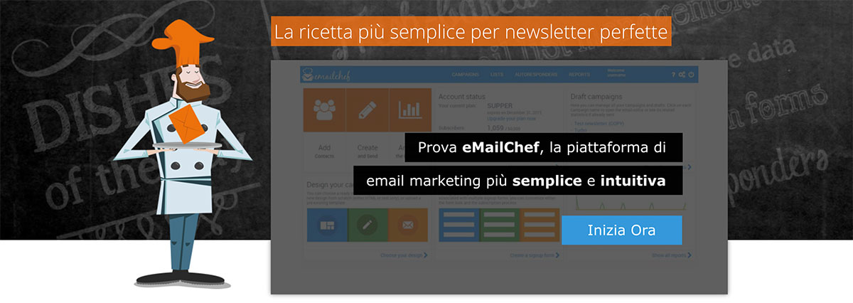 L’alternativa a Mailchimp si chiama eMailChef