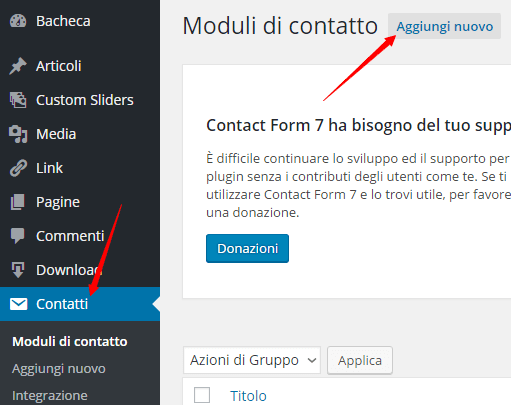 Come creare un Form Contatti in WordPress: Guida Step by Step