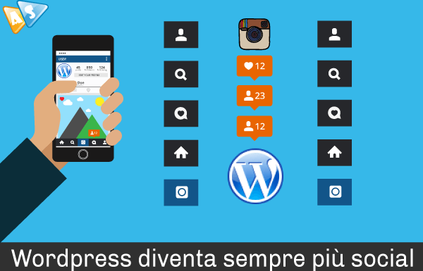 WordPress diventa sempre più social