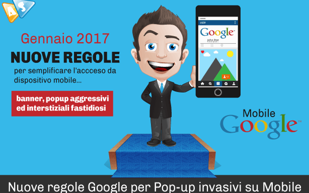 Popup invasivi su Mobile: nuove regole Google mobile-friendly