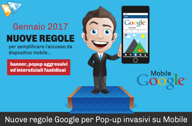 Popup invasivi su Mobile: nuove regole Google mobile-friendly