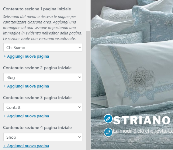 Tema gratuito WordPress Twenty Seventeen: landing page per e-commerce