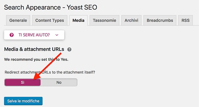 Yoast 7 nuova funzione di re-indirizzamento