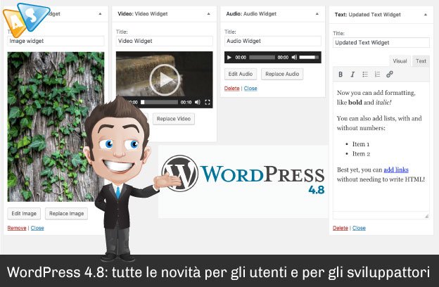 WordPress 4.8: tutte le novità per gli utenti e per gli sviluppatori