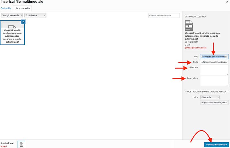 Come aggiungere un e-book PDF in WordPress pronto per il download