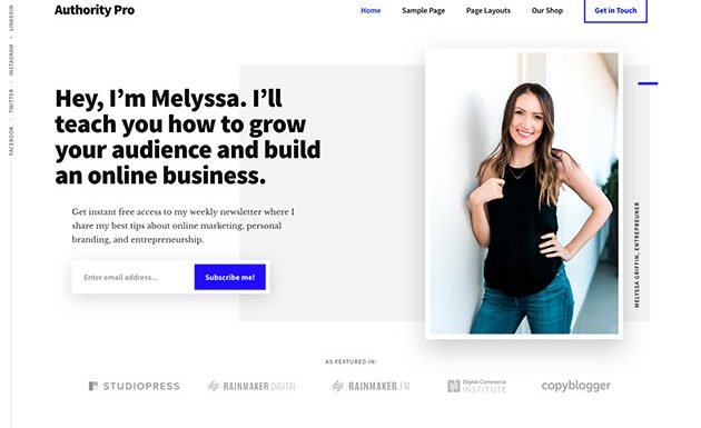 Tema WordPress Genesis StudioPress Authority Pro