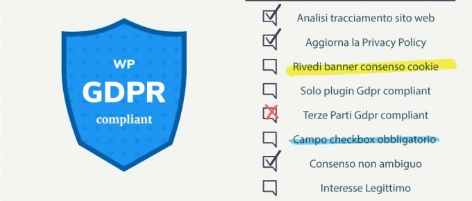 Checklist GDPR e WordPress