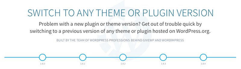 downgrade di WordPress