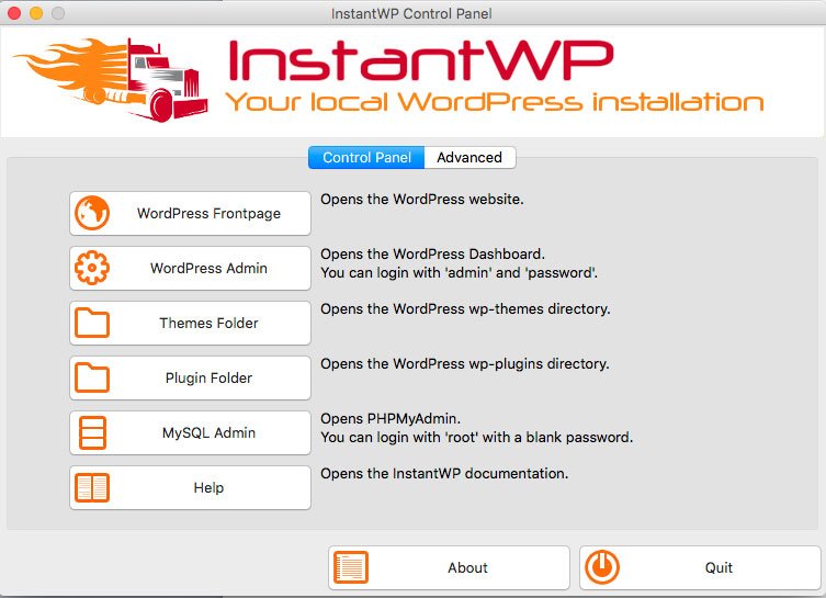 WordPress in locale