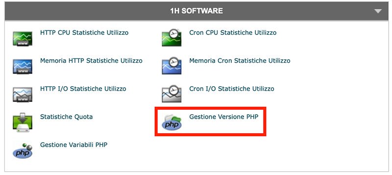 aggiornare la versione PHP di WordPress