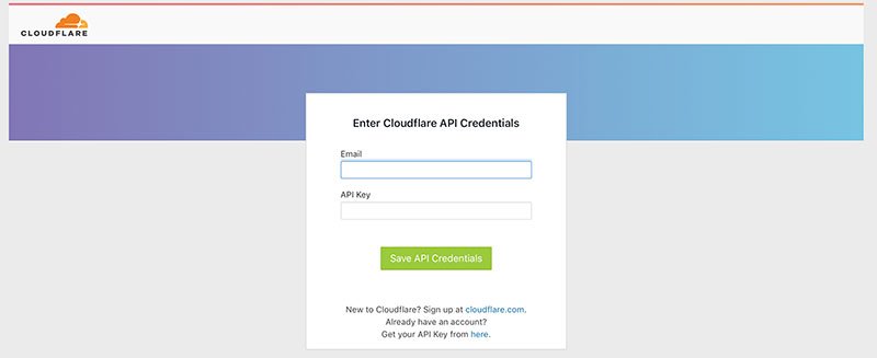 Cloudflare API Key