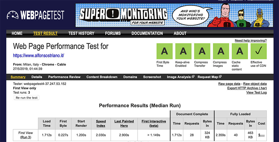 WebPageTest