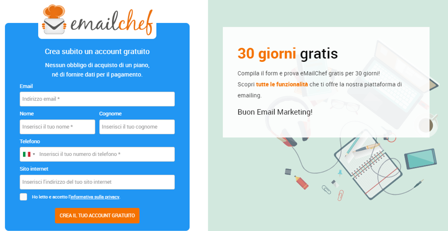 eMailChef account