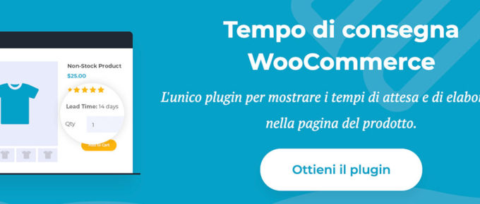 data di consegna ai prodotti WooCommerce