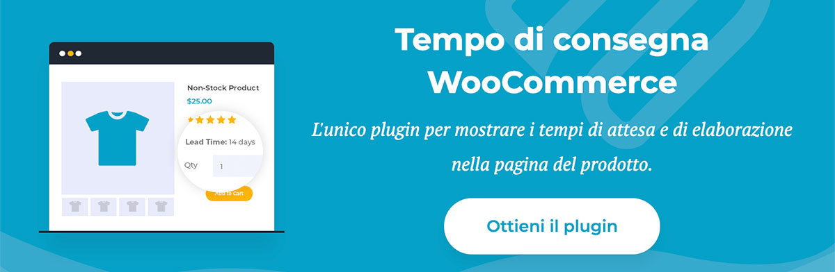 data di consegna ai prodotti WooCommerce