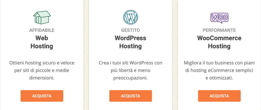 crea ora il tuo sito web