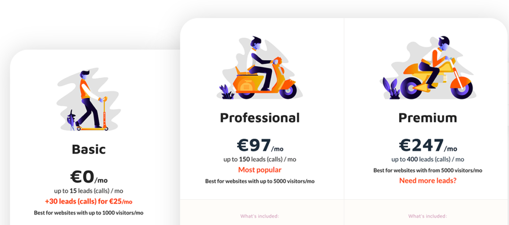 CallPage prezzi