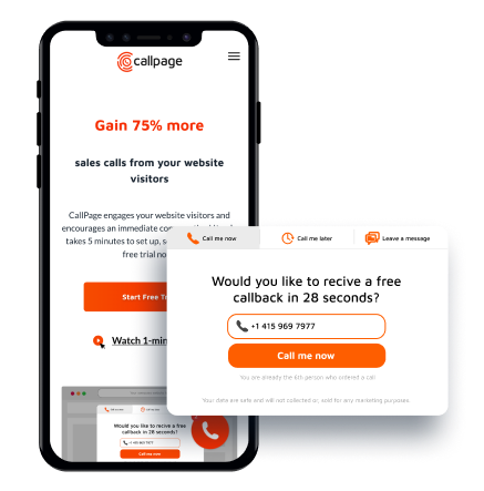 Widget premium CallPage